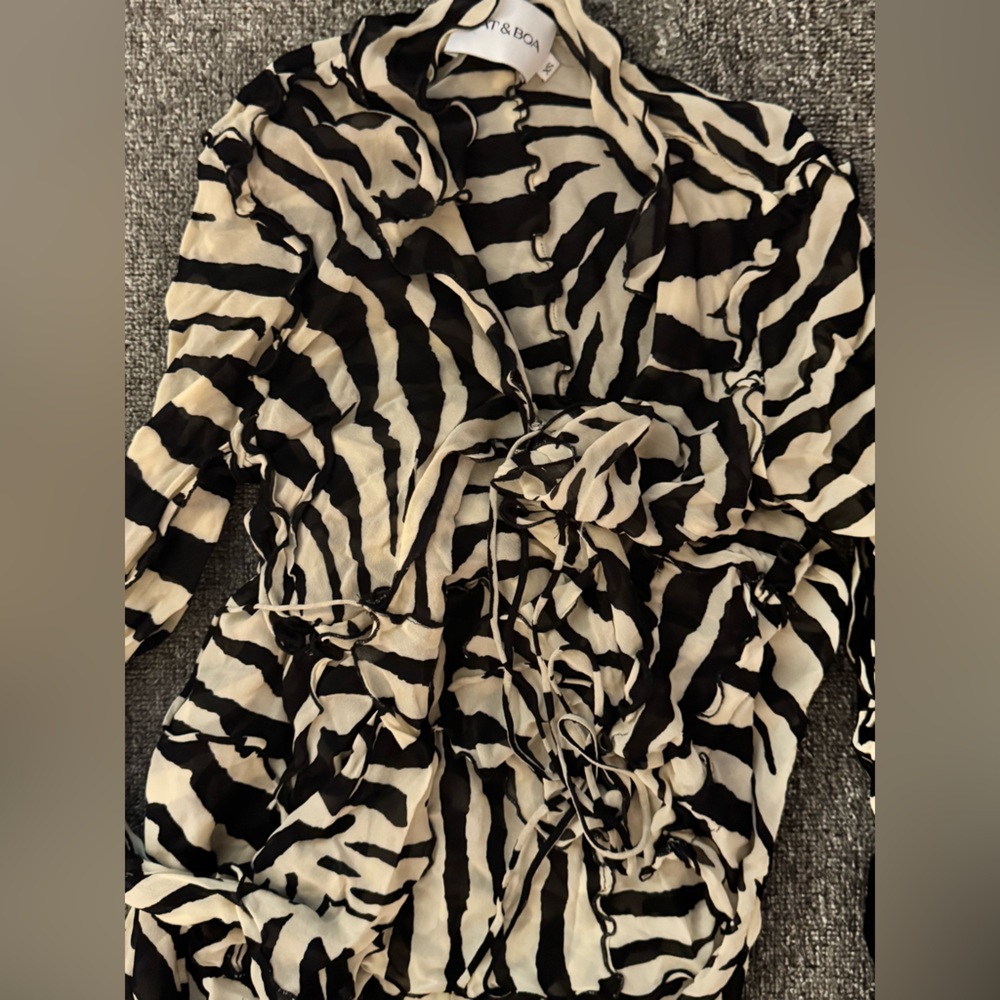 Rat & Boa Black and White Zebra Print Outfit - Picture 4 of 5